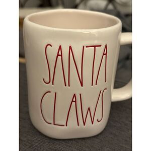 Rae Dunn Santa Claws Coffee Mug